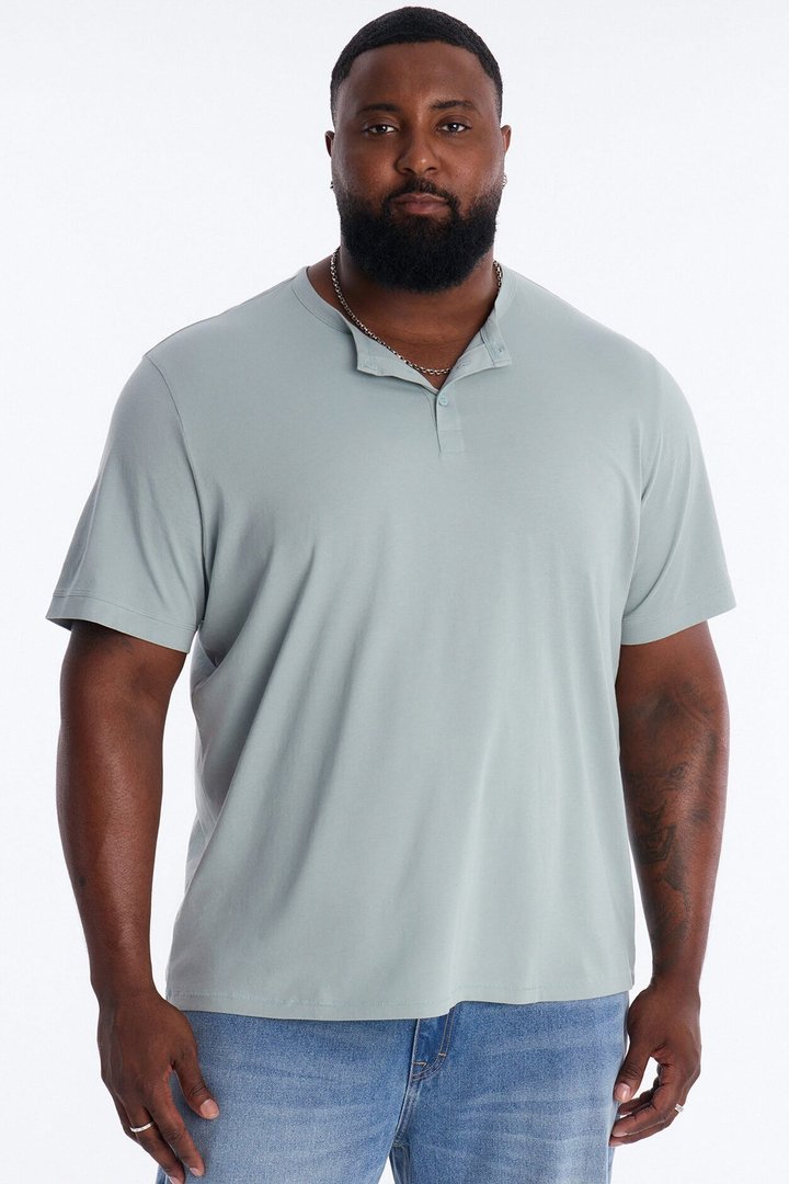 Your Everyday Classic Henley - Slate Blue
