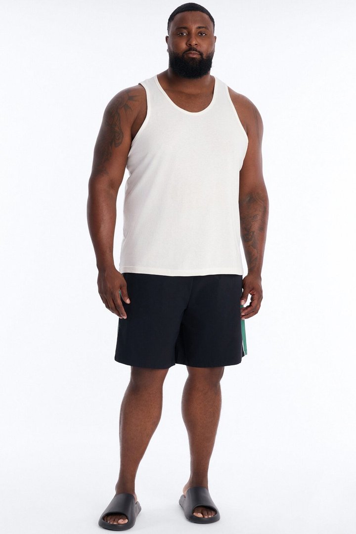 Everyday Stretch Paneled Boardshorts 9″ - Black/Green