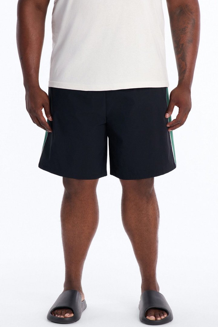 Everyday Stretch Paneled Boardshorts 9″ - Black/Green