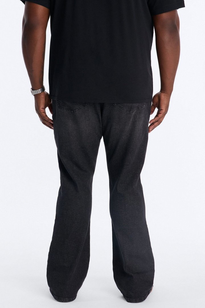 Essential Stacked Skinny Flare Stretch Jean - Black Wash