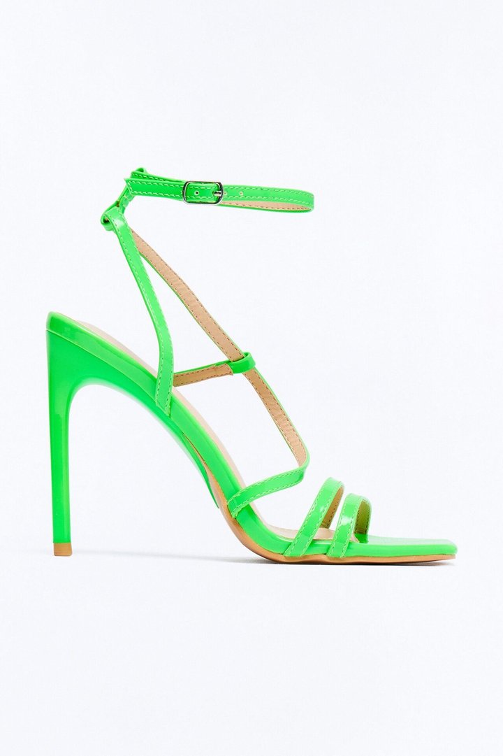 Gaia Heeled Sandals - Green
