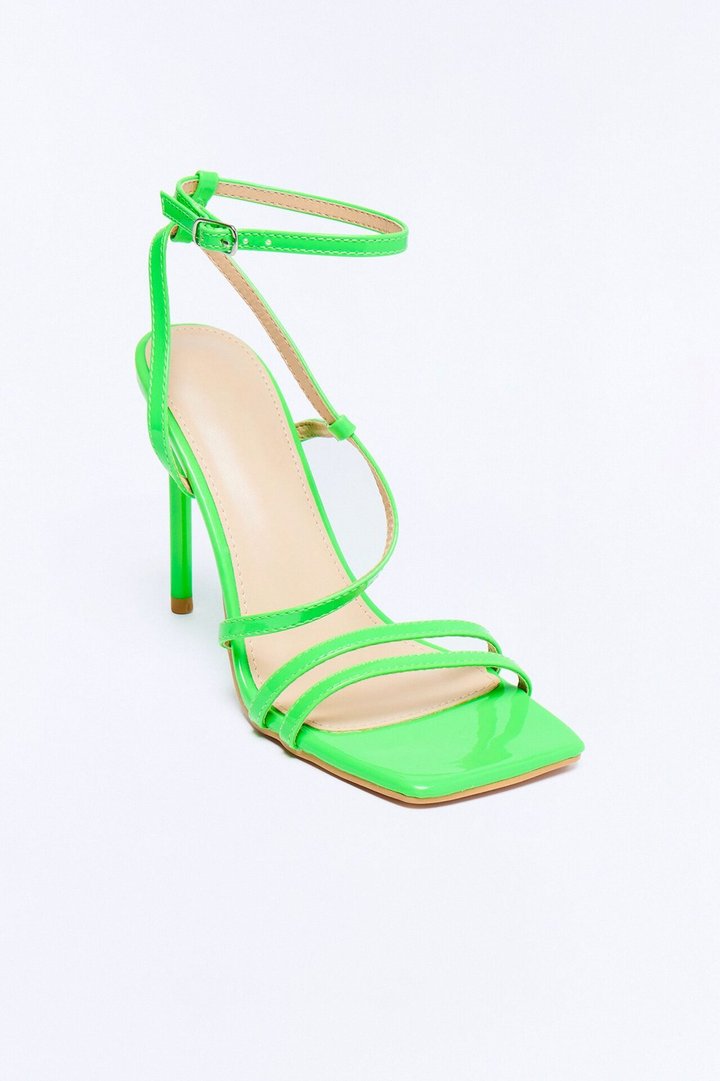 Gaia Heeled Sandals - Green