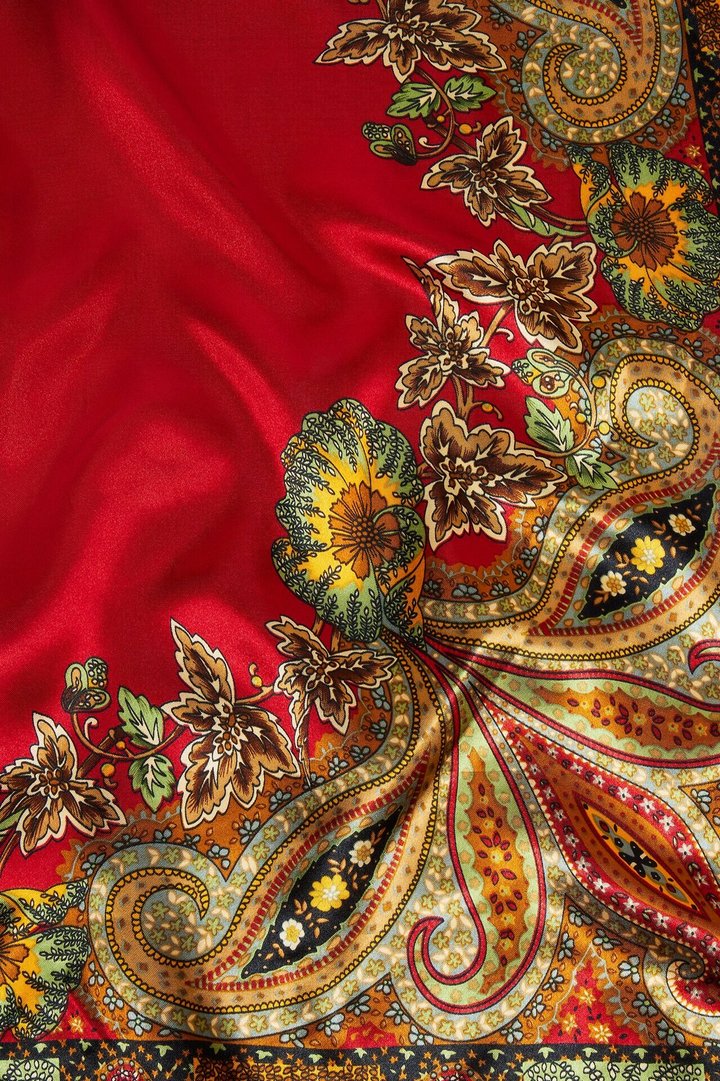 Sunny Shade Head Scarf - Red