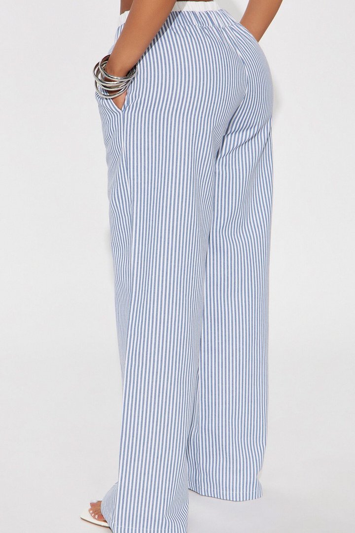 Manhattan Double Waistband Pant - Navy/combo