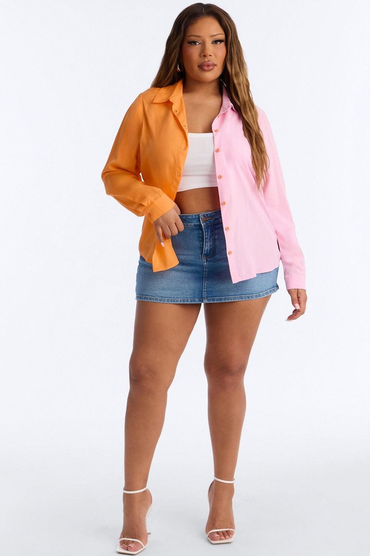 Didn't Cha Know Shirt - Orange/combo