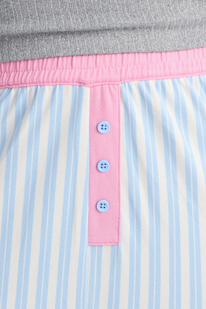 Let Me Sleep Boxer PJ Pant Set - Blue/combo