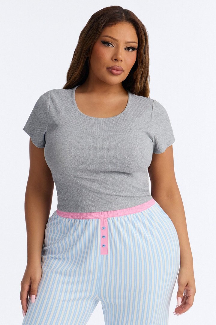 Let Me Sleep Boxer PJ Pant Set - Blue/combo