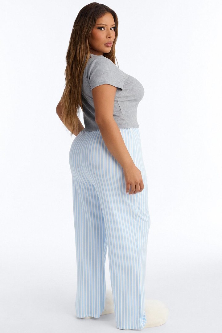 Let Me Sleep Boxer PJ Pant Set - Blue/combo
