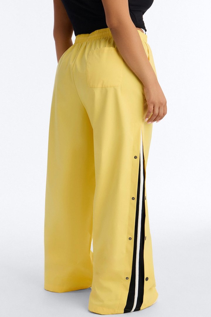 Jennie Snap Button Track Pant - Yellow