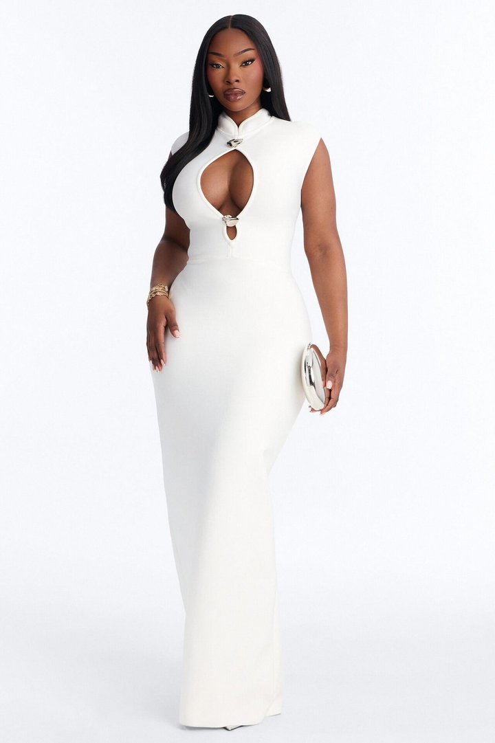Eileen Bandage Gown - White