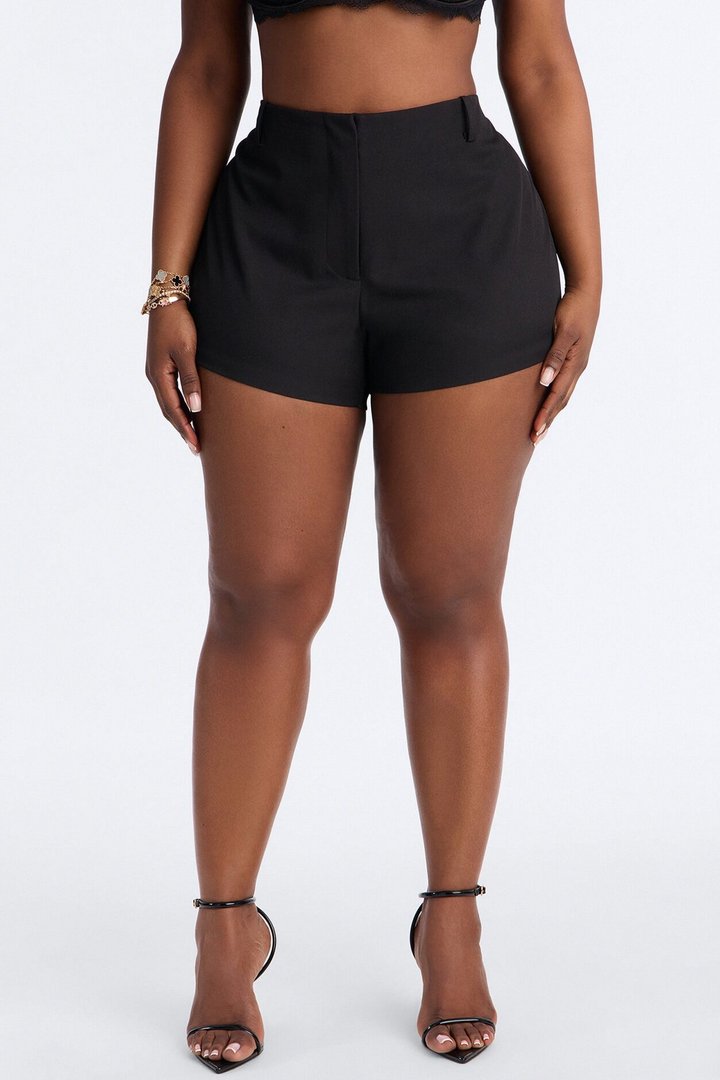 Your New Obsession Mini Trouser Short - Black