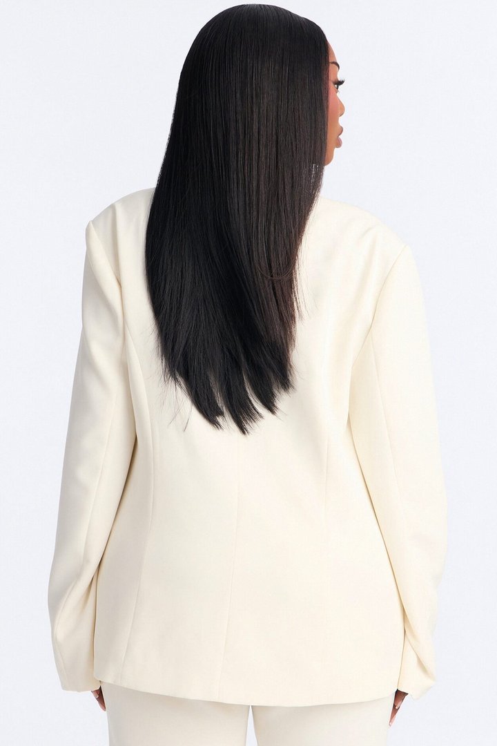 About Her Business Hourglass Blazer - Ivory