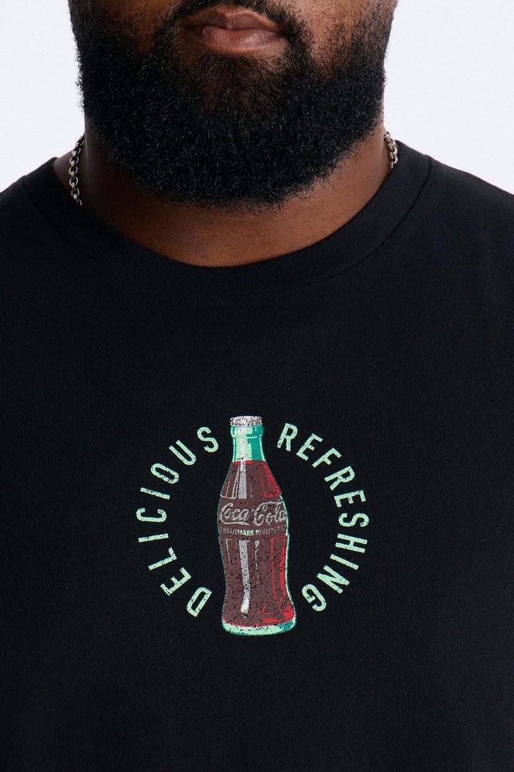 Coca Cola Sold Here Heavy Weight Muscle Tee - Black