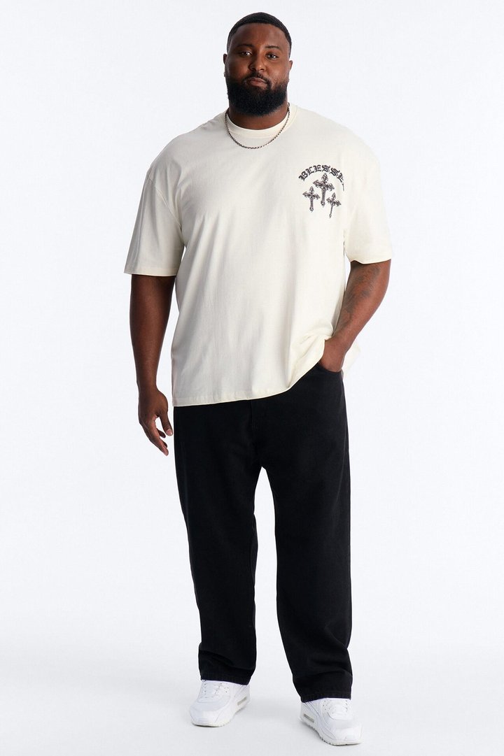 Blessed Daily Boxy Short Sleeve Tee - White