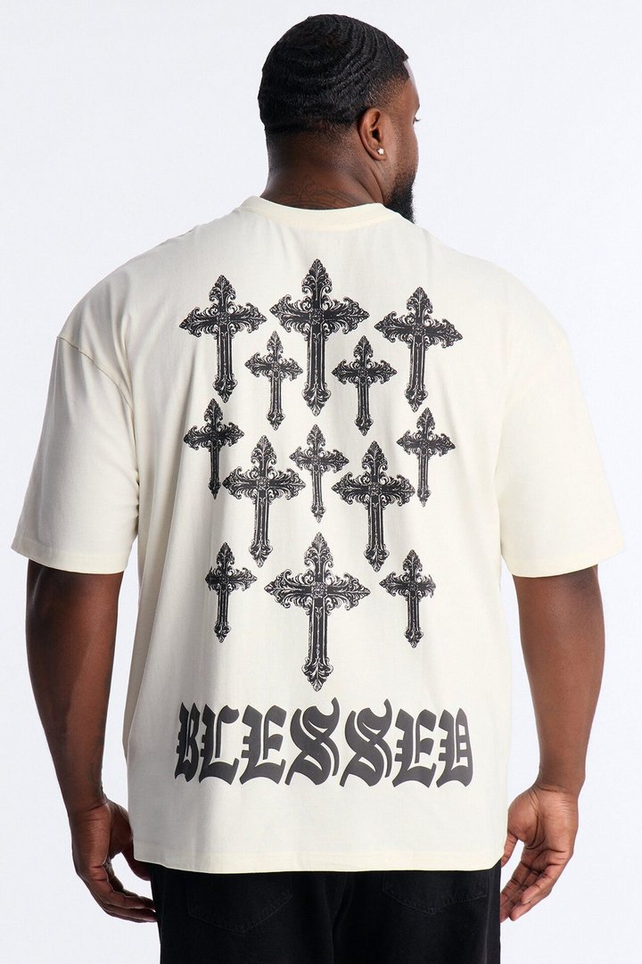 Blessed Daily Boxy Short Sleeve Tee - White