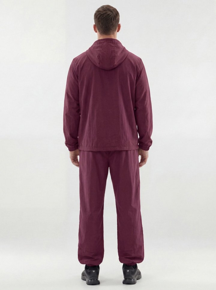 CoreNylon Hooded Full Zip Jacket - Merlot