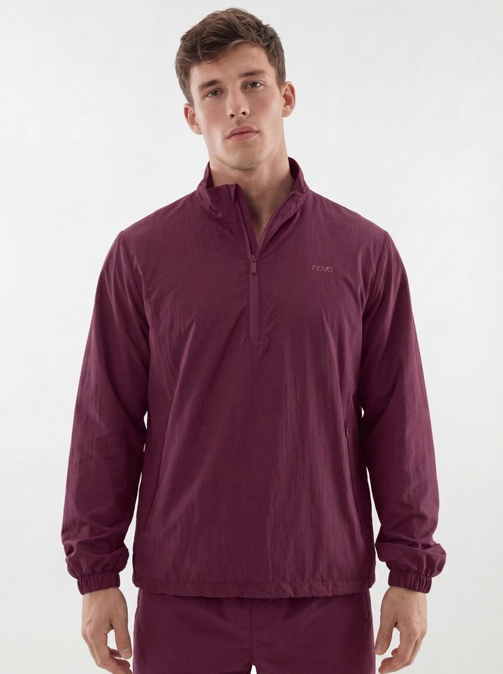 CoreNylon Half Zip Jacket - Merlot