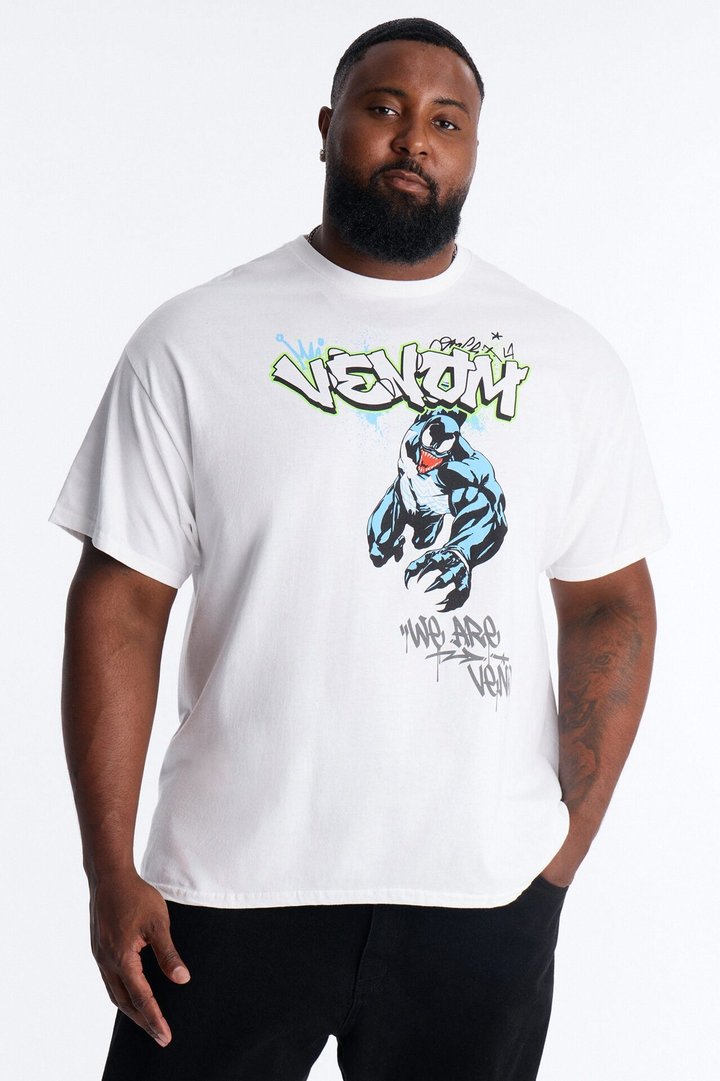 Venom Jumping Off Short Sleeve Tee - White