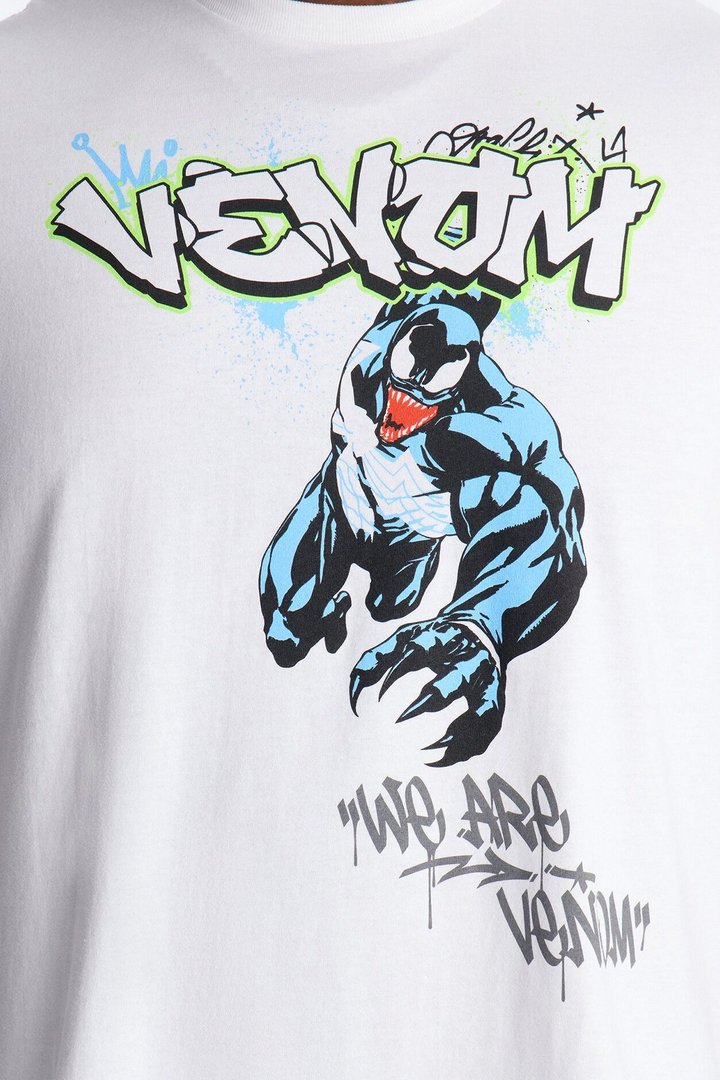 Venom Jumping Off Short Sleeve Tee - White