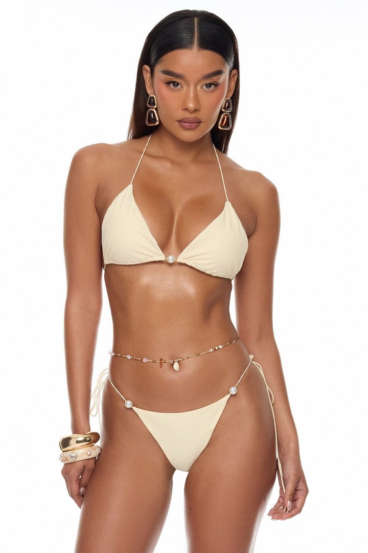Quinn Pearl 3 Piece Bikini Set - Butter Yellow