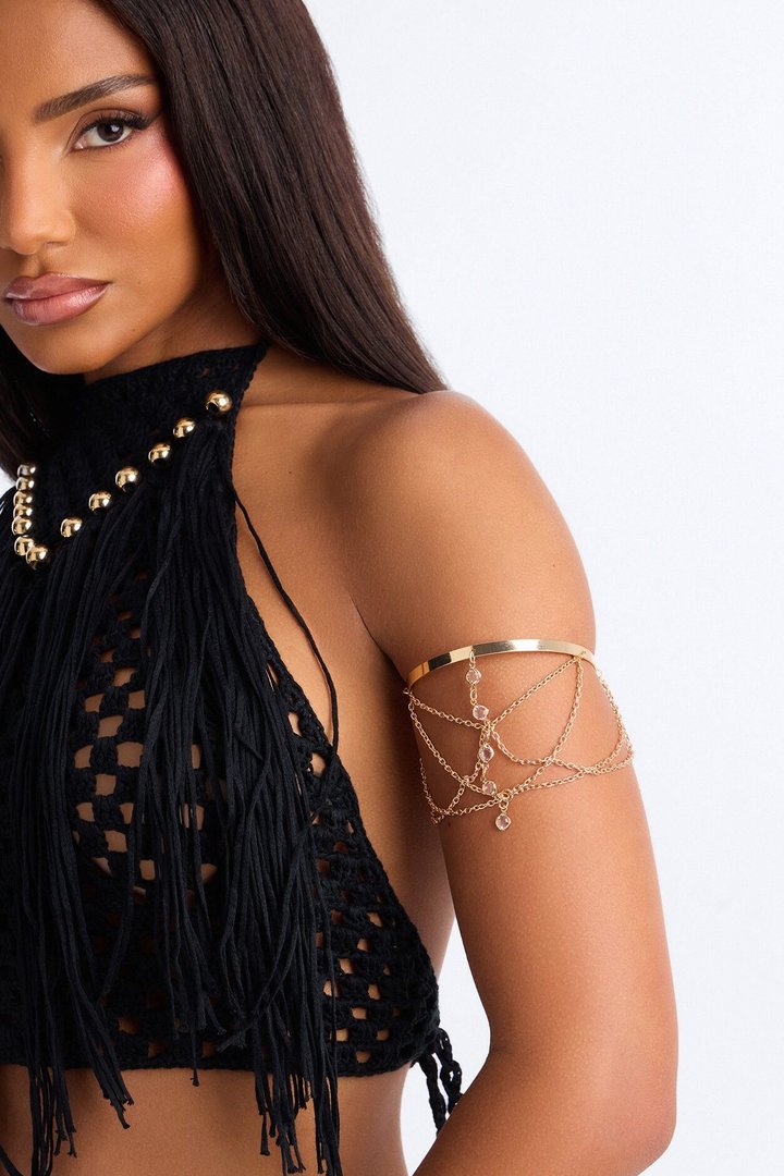 Tide And Terra Arm Cuff - Gold