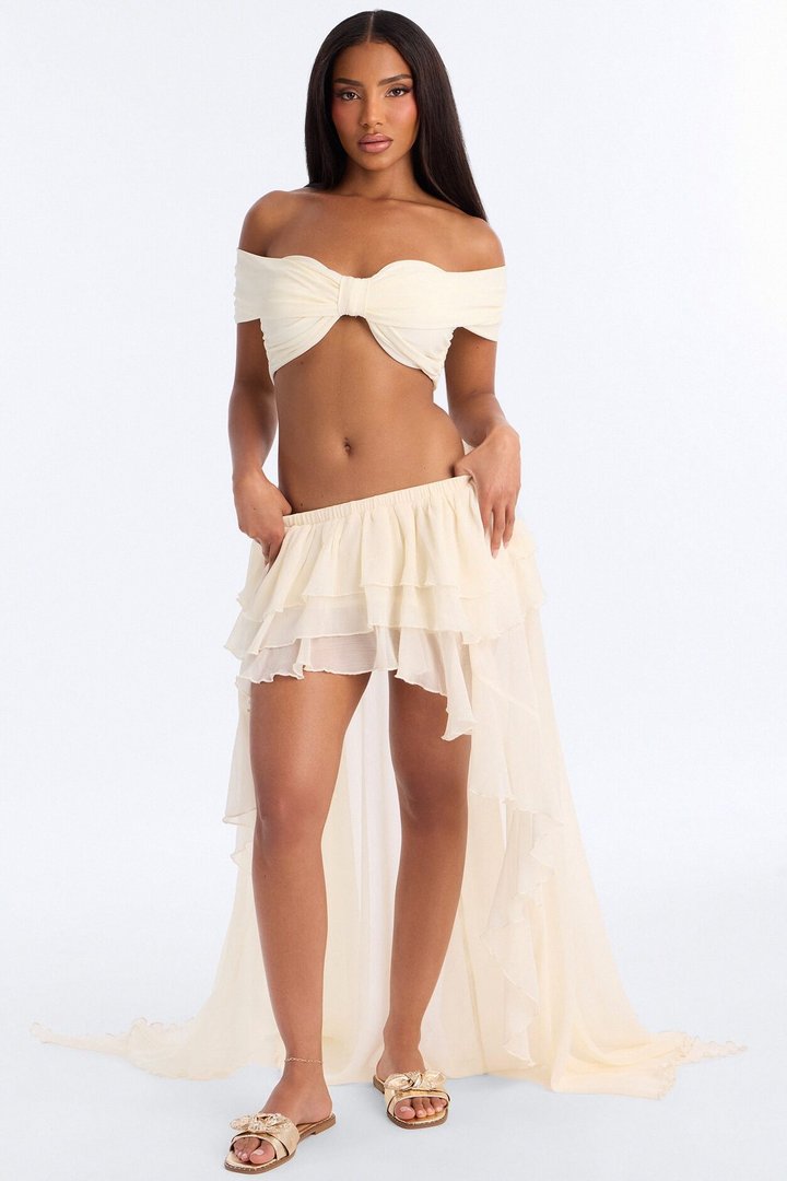 Liri Bow Slip On Sandals - Gold