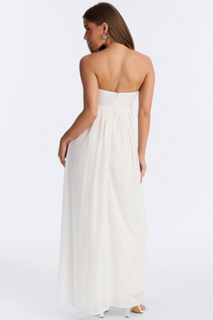 She's Effortless Chiffon Maxi Dress - Ivory