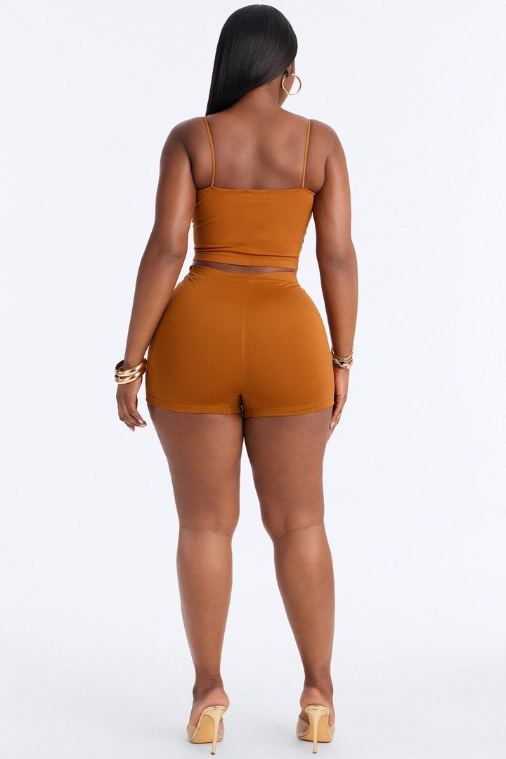 Seamless Smooth Double Lined Micro Hot Short - Copper