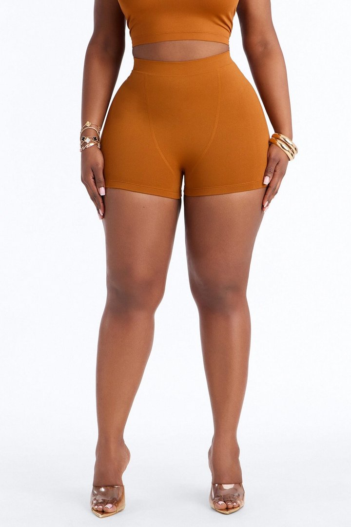 Seamless Smooth Double Lined Micro Hot Short - Copper