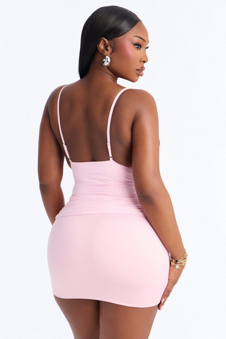 Second Skin Deep U Neck Cami - Light Pink