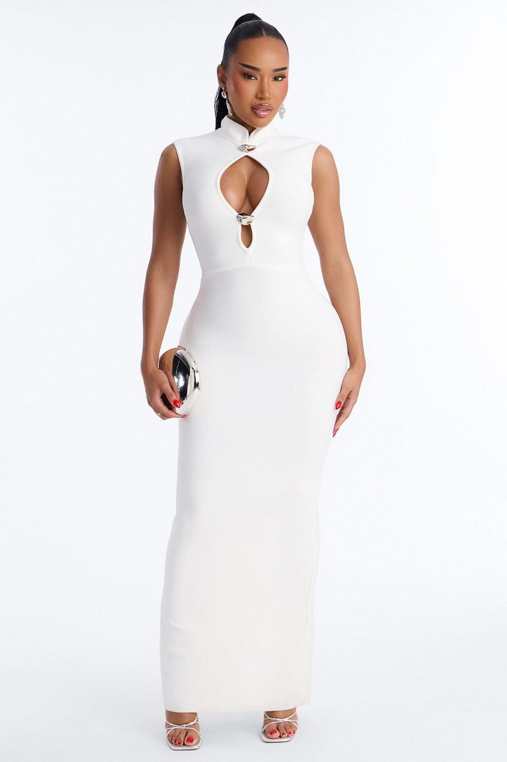 Eileen Bandage Gown - White