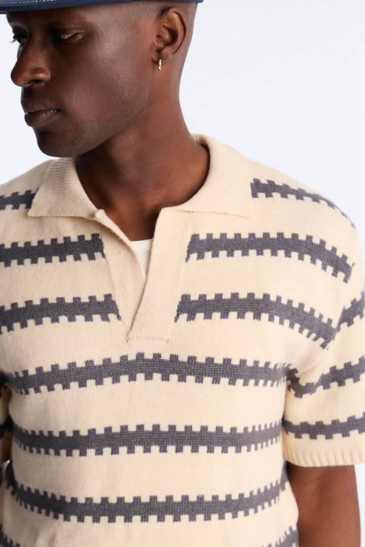Ripple Stripe Johnny Polo - Charcoal