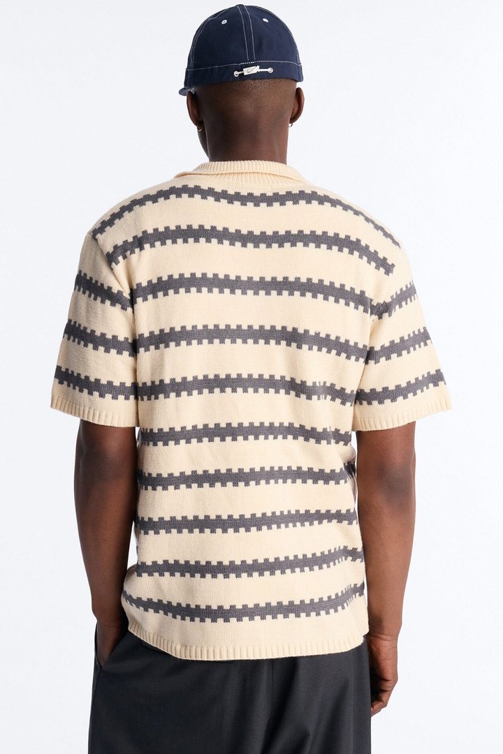 Ripple Stripe Johnny Polo - Charcoal