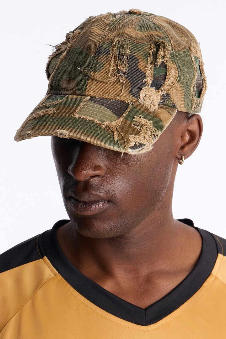 Downtown Distressed Camo Hat - Camouflage