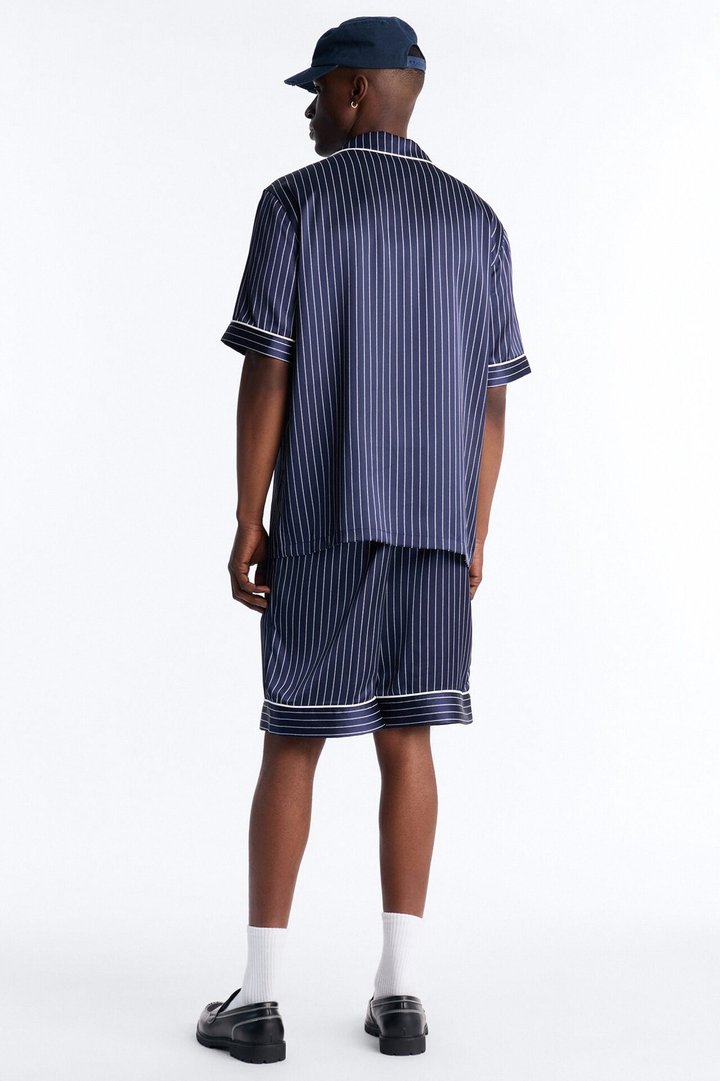 After Hours Stripe Lounge Set - Navy