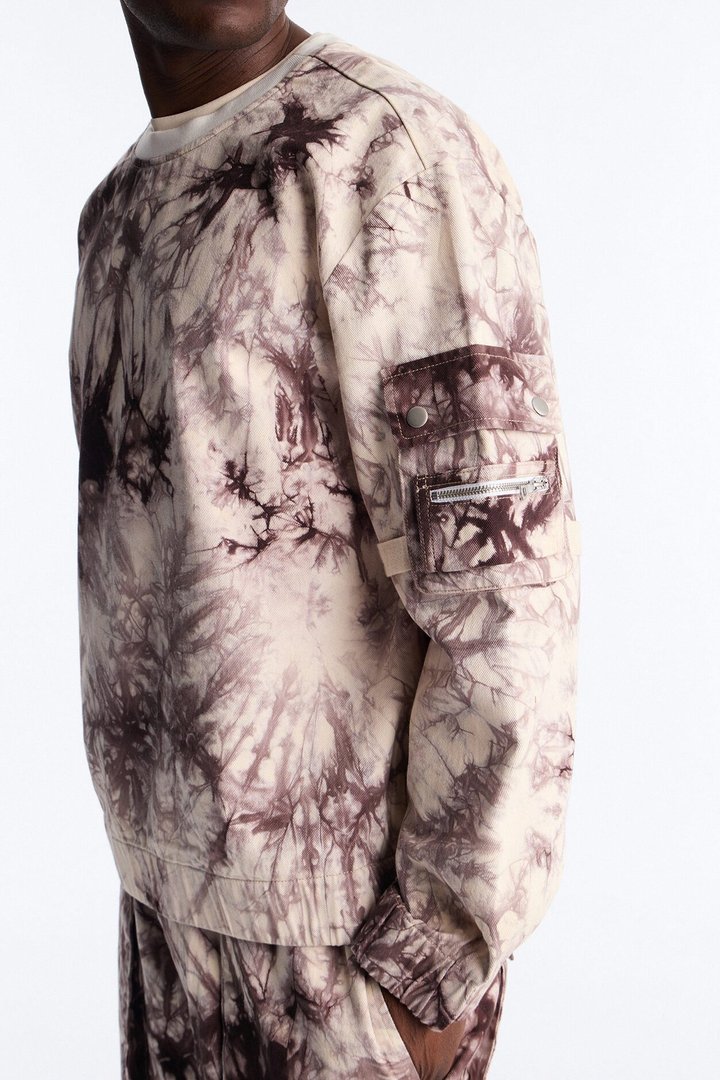Relaxed Mind Trip Long Sleeve Crew - Brown