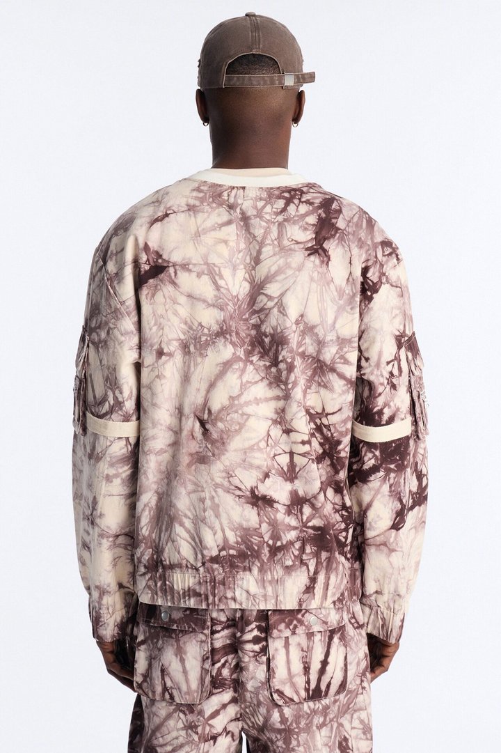 Relaxed Mind Trip Long Sleeve Crew - Brown