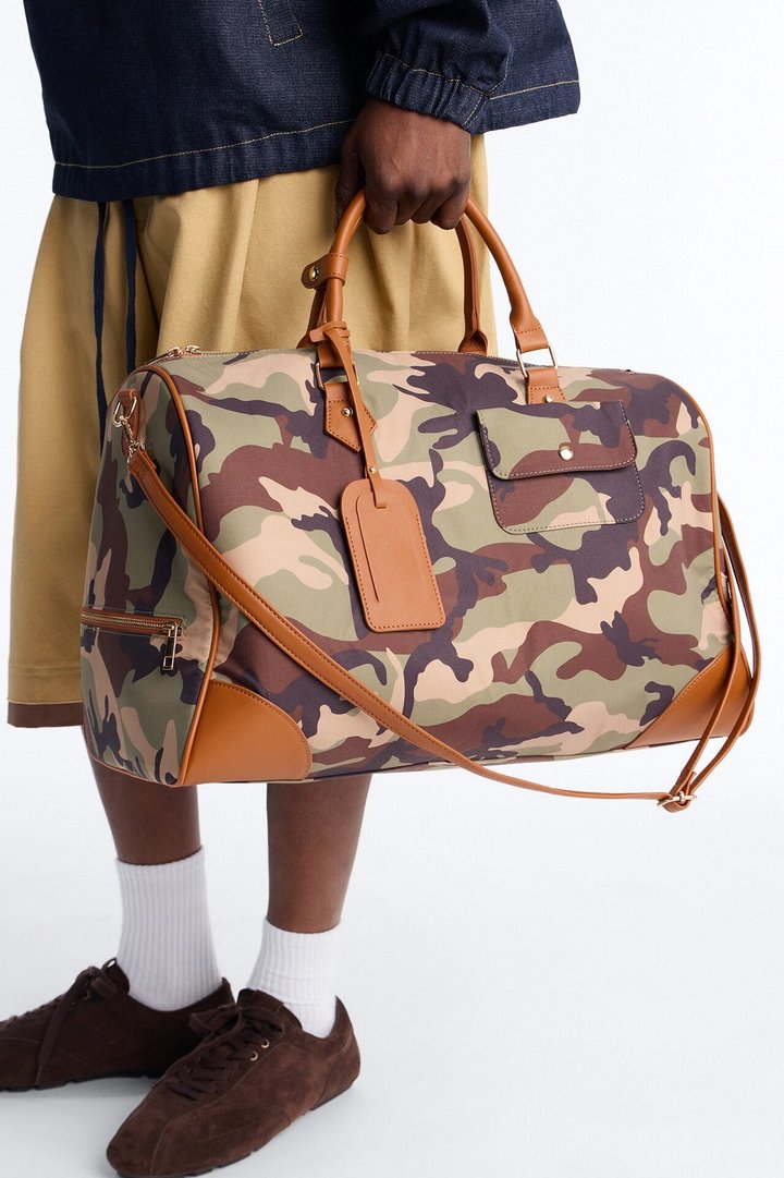Mid Size Ripstop Weekender Duffle Bag - Camouflage