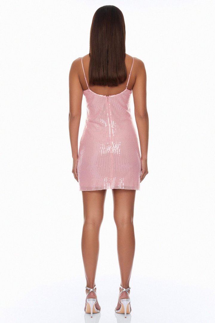 Trina Sequin Mini Dress - Pink