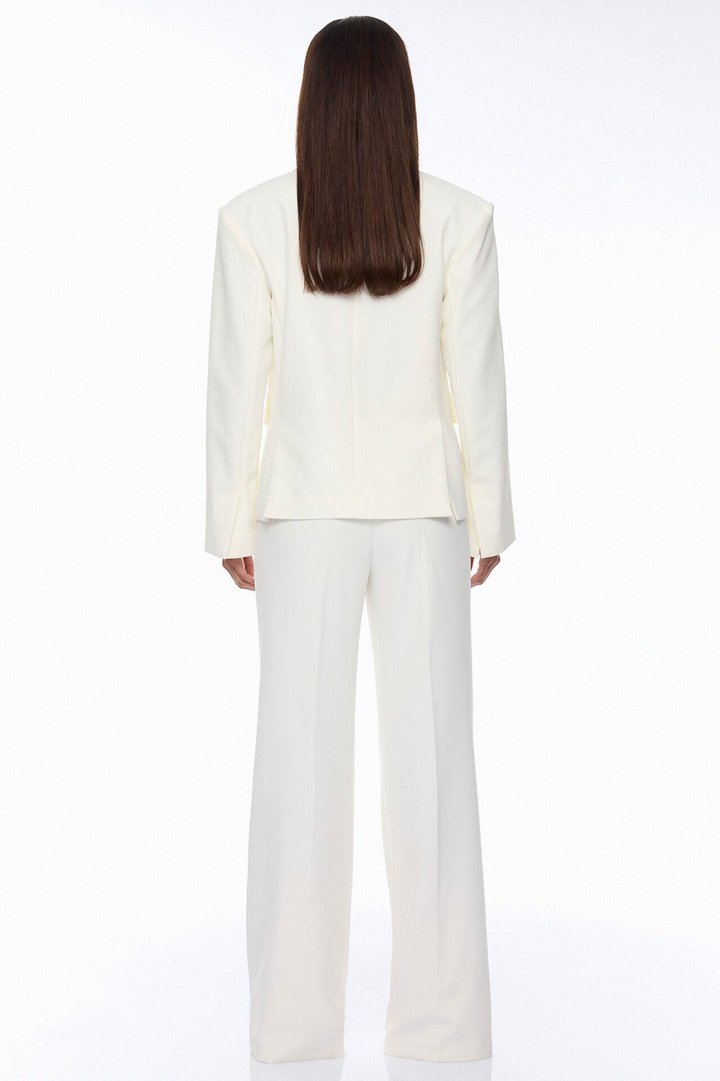 Keep It Professional Pant Set - White