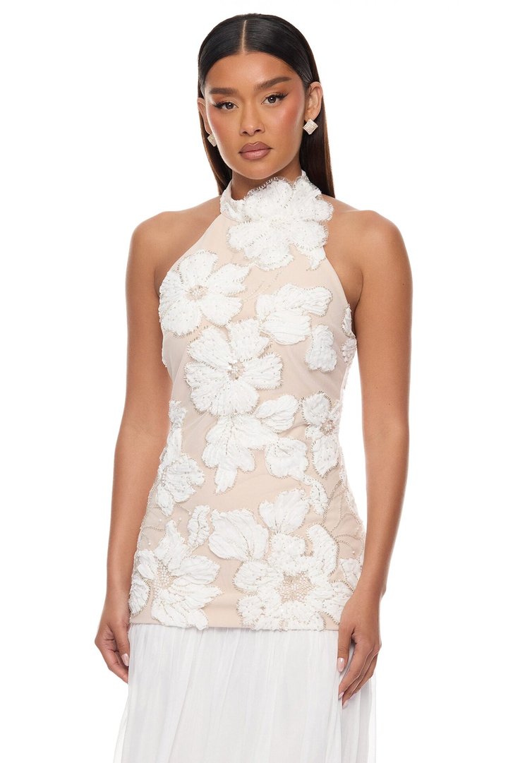 Love Letters Embroidered Maxi Dress - White