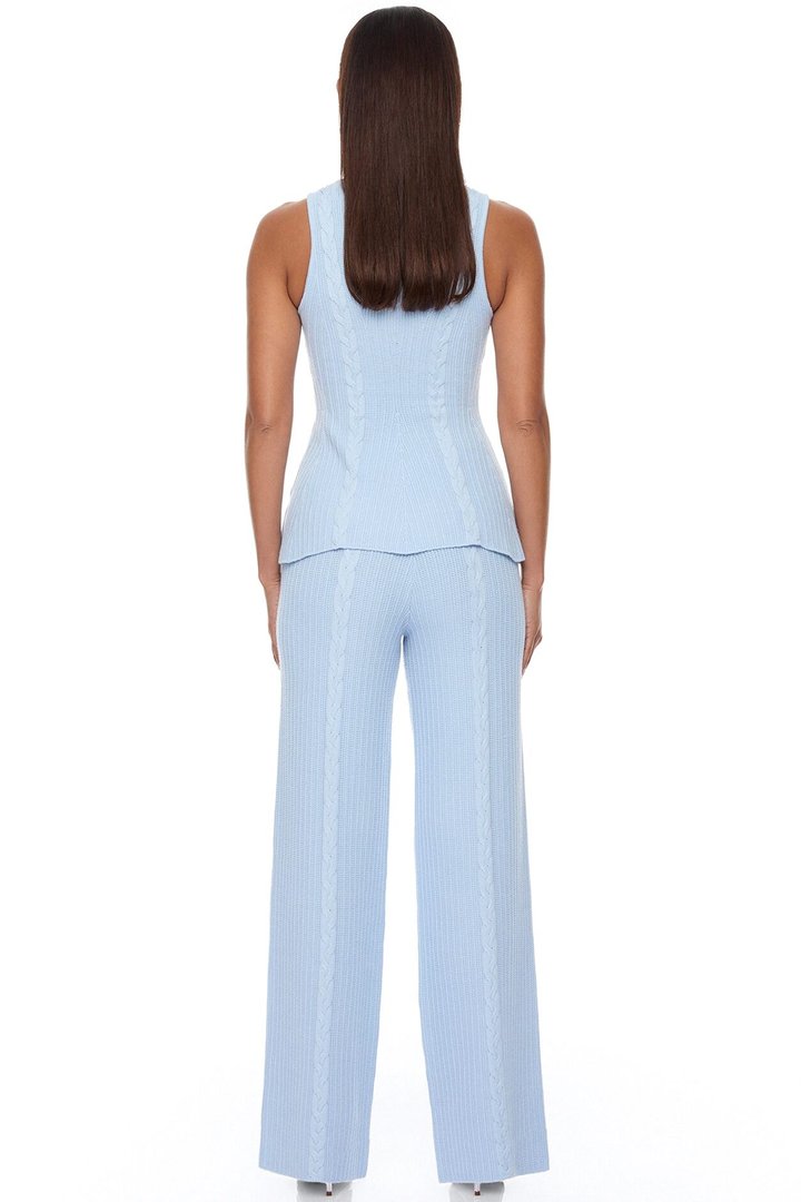 Veronica Sweater Pant Set - LightBlue