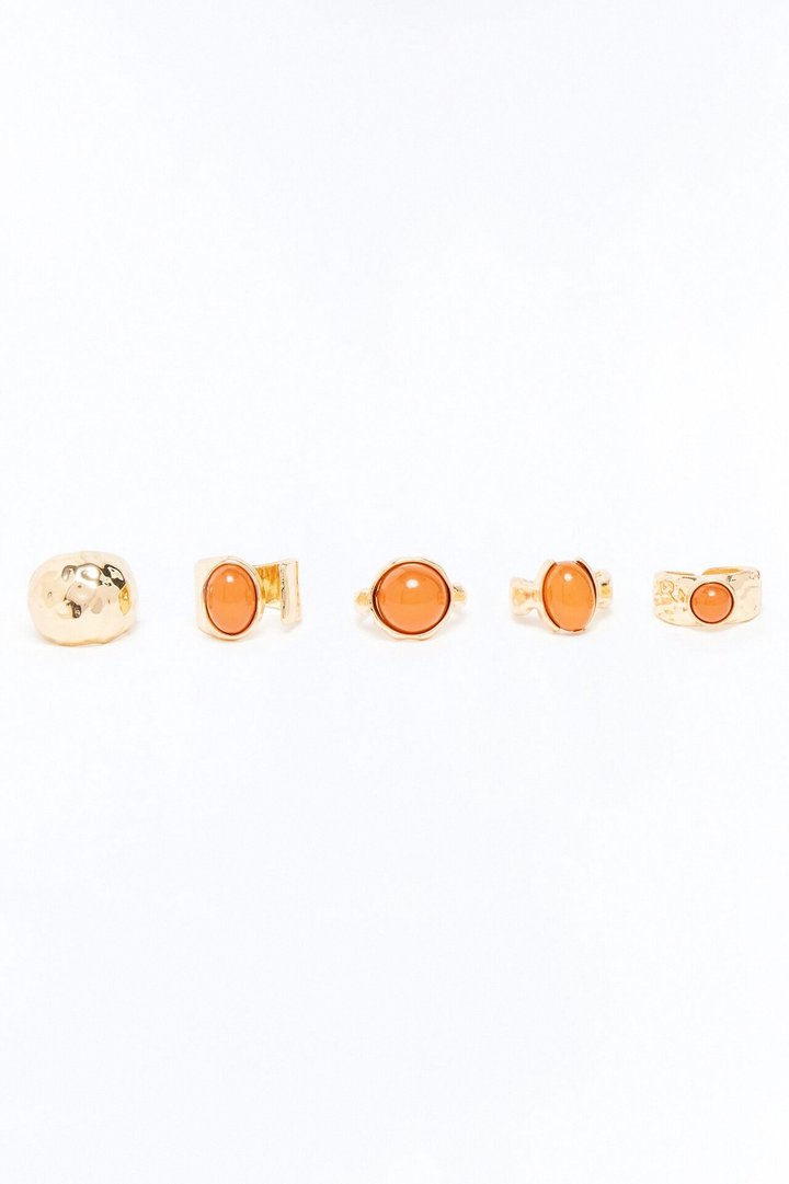 Azure 5 Piece Ring Set - Gold