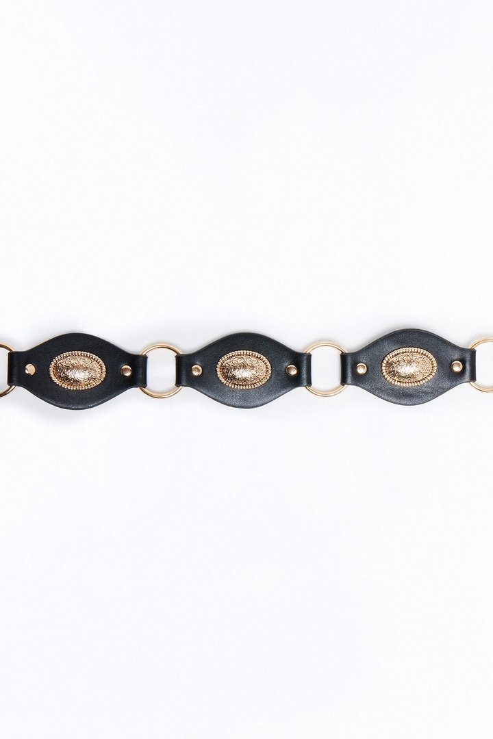 At My Waist O-Ring Chain Belt - Black