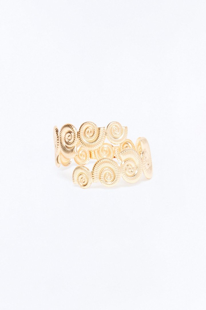 Seashell Sally Arm Cuff - Gold
