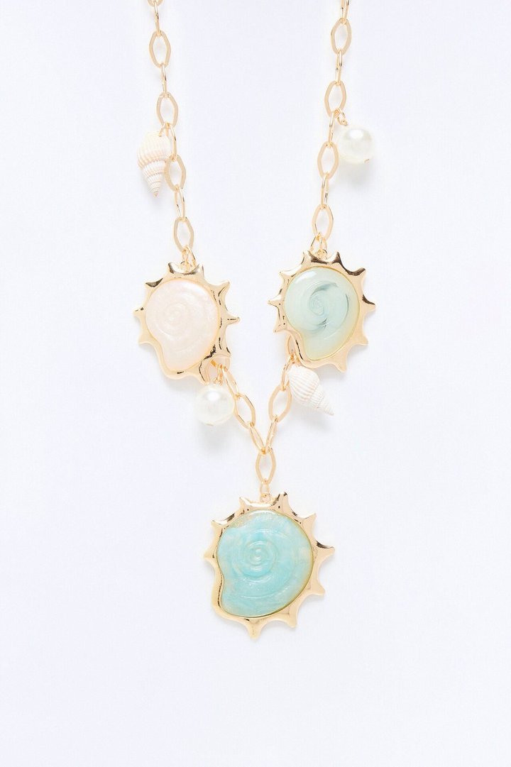 High Tide Charm Necklace - Gold/combo