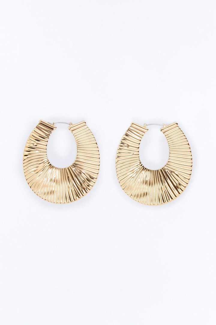 Sleek Hoop Earrings - Gold
