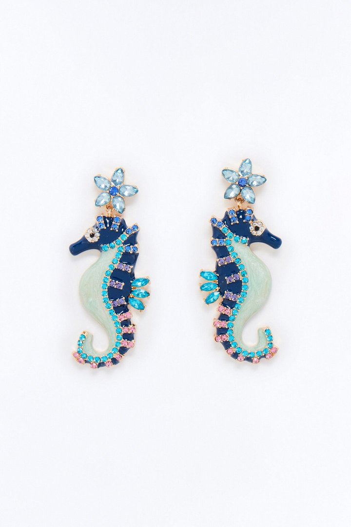 Sea Splash Earrings - Blue