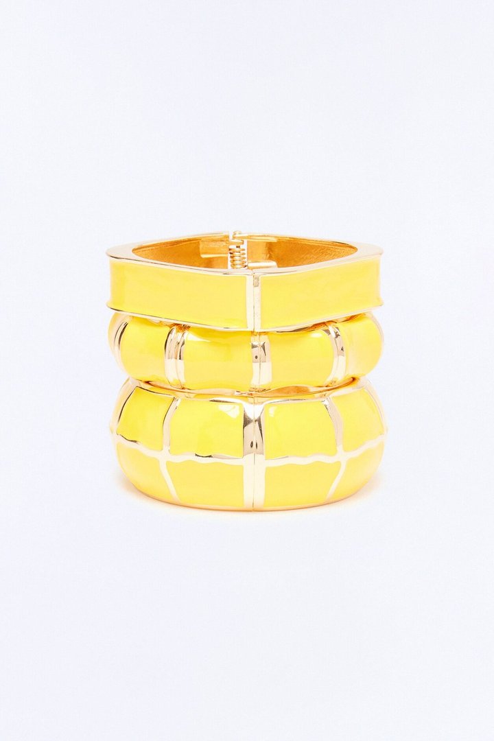 Sunshine State Of Mind 3 Piece Bracelet Set - Yellow