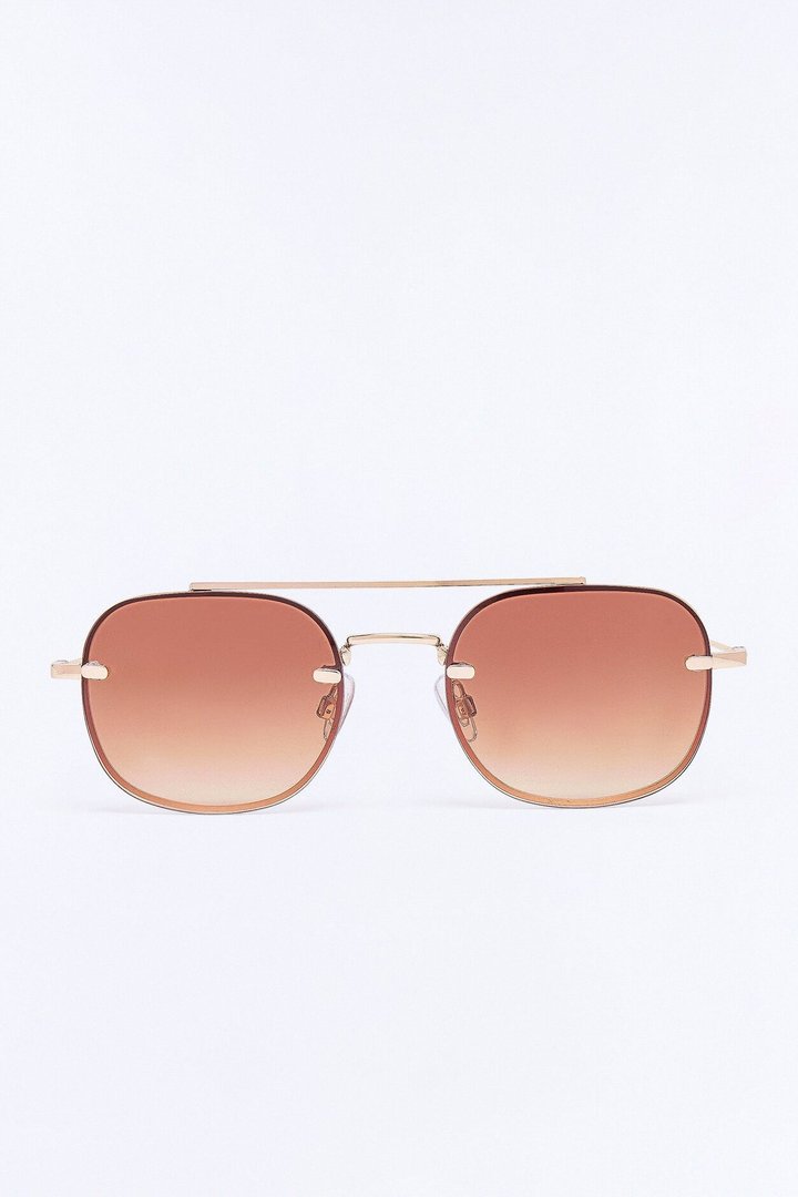 Vacay Tunnel Vision Sunglasses - Brown